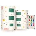 thumbnail image 1 of Yayeee Flameless Candles with Remote Flickering Battery Operated Multi Color Changing, Green Abstract Pattern, 1 of 7