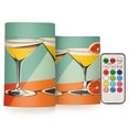 thumbnail image 1 of Yayeee Flameless Candles with Remote Flickering Battery Operated Multi Color Changing, Green Glasses, 1 of 7