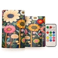 thumbnail image 1 of Yayeee Flameless Candles with Remote Flickering Battery Operated Multi Color Changing, Large Colorful Flowers, 1 of 7