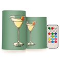 thumbnail image 1 of Yayeee Flameless Candles with Remote Flickering Battery Operated Multi Color Changing, Lemon Glass, 1 of 7