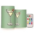 thumbnail image 1 of Yayeee Flameless Candles with Remote Flickering Battery Operated Multi Color Changing, Lemon Juice, 1 of 7