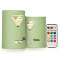 thumbnail image 1 of Yayeee Flameless Candles with Remote Flickering Battery Operated Multi Color Changing, Colorful Circles, 1 of 7