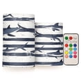 thumbnail image 1 of Yayeee Flameless Candles with Remote Flickering Battery Operated Multi Color Changing, Light Sharks, 1 of 7