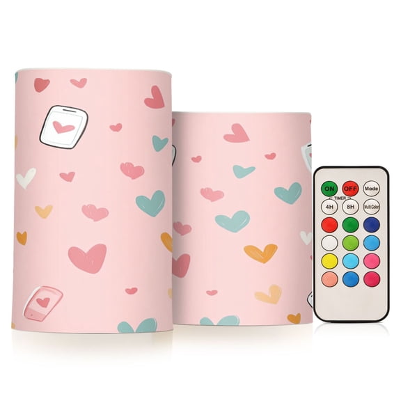 Yayeee Flameless Candles with Remote Flickering Battery Operated Multi Color Changing, Beige Halloween Skeleton