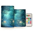 thumbnail image 1 of Yayeee Flameless Candles with Remote Flickering Battery Operated Multi Color Changing, Magical Forest Glowing Lights, 1 of 7