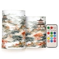 thumbnail image 1 of Yayeee Flameless Candles with Remote Flickering Battery Operated Multi Color Changing, White and Black, 1 of 7