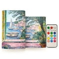 thumbnail image 1 of Yayeee Flameless Candles with Remote Flickering Battery Operated Multi Color Changing, Ocean Boat, 1 of 7