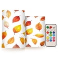 thumbnail image 1 of Yayeee Flameless Candles with Remote Flickering Battery Operated Multi Color Changing, Orange Leaves, 1 of 7