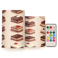 thumbnail image 1 of Yayeee Flameless Candles with Remote Flickering Battery Operated Multi Color Changing, Orange Halloween Ghosts, 1 of 7