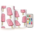 thumbnail image 1 of Yayeee Flameless Candles with Remote Flickering Battery Operated Multi Color Changing, Pink Ice Cream, 1 of 7