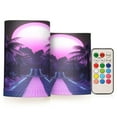 thumbnail image 1 of Yayeee Flameless Candles with Remote Flickering Battery Operated Multi Color Changing, Pink Road, 1 of 7