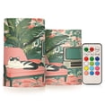 thumbnail image 1 of Yayeee Flameless Candles with Remote Flickering Battery Operated Multi Color Changing, Pink and White Cat, 1 of 7