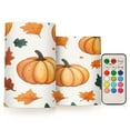 thumbnail image 1 of Yayeee Flameless Candles with Remote Flickering Battery Operated Multi Color Changing, Pumpkins Pattern, 1 of 7