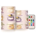 thumbnail image 1 of Yayeee Flameless Candles with Remote Flickering Battery Operated Multi Color Changing, Purple Jam Jars, 1 of 7