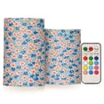 thumbnail image 1 of Yayeee Flameless Candles with Remote Flickering Battery Operated Multi Color Changing, Small Pink Flower, 1 of 7