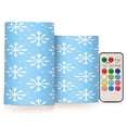 thumbnail image 1 of Yayeee Flameless Candles with Remote Flickering Battery Operated Multi Color Changing, Christmas Ornaments Pattern, 1 of 7