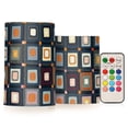 thumbnail image 1 of Yayeee Flameless Candles with Remote Flickering Battery Operated Multi Color Changing, Square Harmony, 1 of 7
