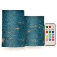 thumbnail image 1 of Yayeee Flameless Candles with Remote Flickering Battery Operated Multi Color Changing, Star Map, 1 of 7