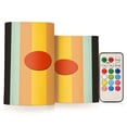 thumbnail image 1 of Yayeee Flameless Candles with Remote Flickering Battery Operated Multi Color Changing, Stripes and Circle, 1 of 7