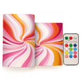 thumbnail image 1 of Yayeee Flameless Candles with Remote Flickering Battery Operated Multi Color Changing, Swirling Lines, 1 of 7