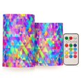 thumbnail image 1 of Yayeee Flameless Candles with Remote Flickering Battery Operated Multi Color Changing, Colorful Easter Eggs, 1 of 7
