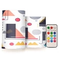 thumbnail image 1 of Yayeee Flameless Candles with Remote Flickering Battery Operated Multi Color Changing, White Simple Shapes, 1 of 7