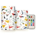 thumbnail image 1 of Yayeee Flameless Candles with Remote Flickering Battery Operated Multi Color Changing, White Triangles, 1 of 7