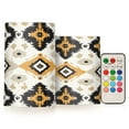thumbnail image 1 of Yayeee Flameless Candles with Remote Flickering Battery Operated Multi Color Changing, White and Black, 1 of 7
