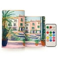 thumbnail image 1 of Yayeee Flameless Candles with Remote Flickering Battery Operated Multi Color Changing, Beige Abstract, 1 of 7
