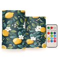 thumbnail image 1 of Yayeee Flameless Candles with Remote Flickering Battery Operated Multi Color Changing, Yellow Lemons, 1 of 7
