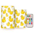 thumbnail image 1 of Yayeee Flameless Candles with Remote Flickering Battery Operated Multi Color Changing, Yellow Rubber Ducks, 1 of 7