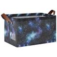 thumbnail image 1 of Yayeee Foldable Storage Basket for Shelves Waterproof Cloth Bins with Handles, Watercolor Galaxy, 1 of 7