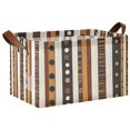 thumbnail image 1 of Yayeee Foldable Storage Basket for Shelves with Handles Waterproof Cloth Bins, Abstract Dots, 1 of 7