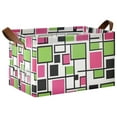 thumbnail image 1 of Yayeee Foldable Storage Basket for Shelves with Handles Waterproof Cloth Bins, Abstract Geometric, 1 of 7