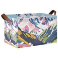 thumbnail image 1 of Yayeee Foldable Storage Basket for Shelves with Handles Waterproof Cloth Bins, Abstract Mountain, 1 of 7