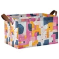thumbnail image 1 of Yayeee Foldable Storage Basket for Shelves with Handles Waterproof Cloth Bins, Art Geometric, 1 of 7