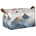thumbnail image 1 of Yayeee Foldable Storage Basket for Shelves with Handles Waterproof Cloth Bins, Art Mountains, 1 of 7