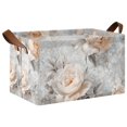 thumbnail image 1 of Yayeee Foldable Storage Basket for Shelves with Handles Waterproof Cloth Bins, Beautiful Floral, 1 of 7