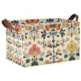 thumbnail image 1 of Yayeee Foldable Storage Basket for Shelves with Handles Waterproof Cloth Bins, Beige Floral, 1 of 7