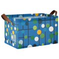 thumbnail image 1 of Yayeee Foldable Storage Basket for Shelves with Handles Waterproof Cloth Bins, Blue Abstract, 1 of 7