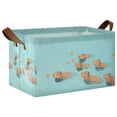 thumbnail image 1 of Yayeee Foldable Storage Basket for Shelves with Handles Waterproof Cloth Bins, Capybara Splash, 1 of 7