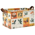 thumbnail image 1 of Yayeee Foldable Storage Basket for Shelves with Handles Waterproof Cloth Bins, Cartoon Plants, 1 of 7
