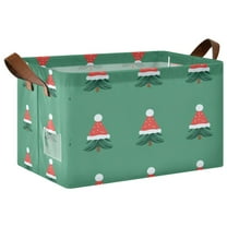 Yayeee Foldable Storage Basket for Shelves Waterproof Cloth Bins, Christmas Trees