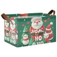 thumbnail image 1 of Yayeee Foldable Storage Basket for Shelves with Handles Waterproof Cloth Bins, Cute Christmas Pattern, 1 of 7