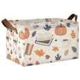 thumbnail image 1 of Yayeee Foldable Storage Basket for Shelves with Handles Waterproof Cloth Bins, Fall Books, 1 of 7
