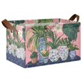 thumbnail image 1 of Yayeee Foldable Storage Basket for Shelves with Handles Waterproof Cloth Bins, Floral Vase, 1 of 7