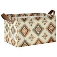 thumbnail image 1 of Yayeee Foldable Storage Basket for Shelves with Handles Waterproof Cloth Bins, Geometric Designs, 1 of 7