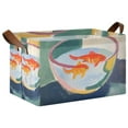thumbnail image 1 of Yayeee Foldable Storage Basket for Shelves with Handles Waterproof Cloth Bins, Goldfish Bowl, 1 of 7