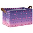 thumbnail image 1 of Yayeee Foldable Storage Basket for Shelves with Handles Waterproof Cloth Bins, Gradient Love, 1 of 7