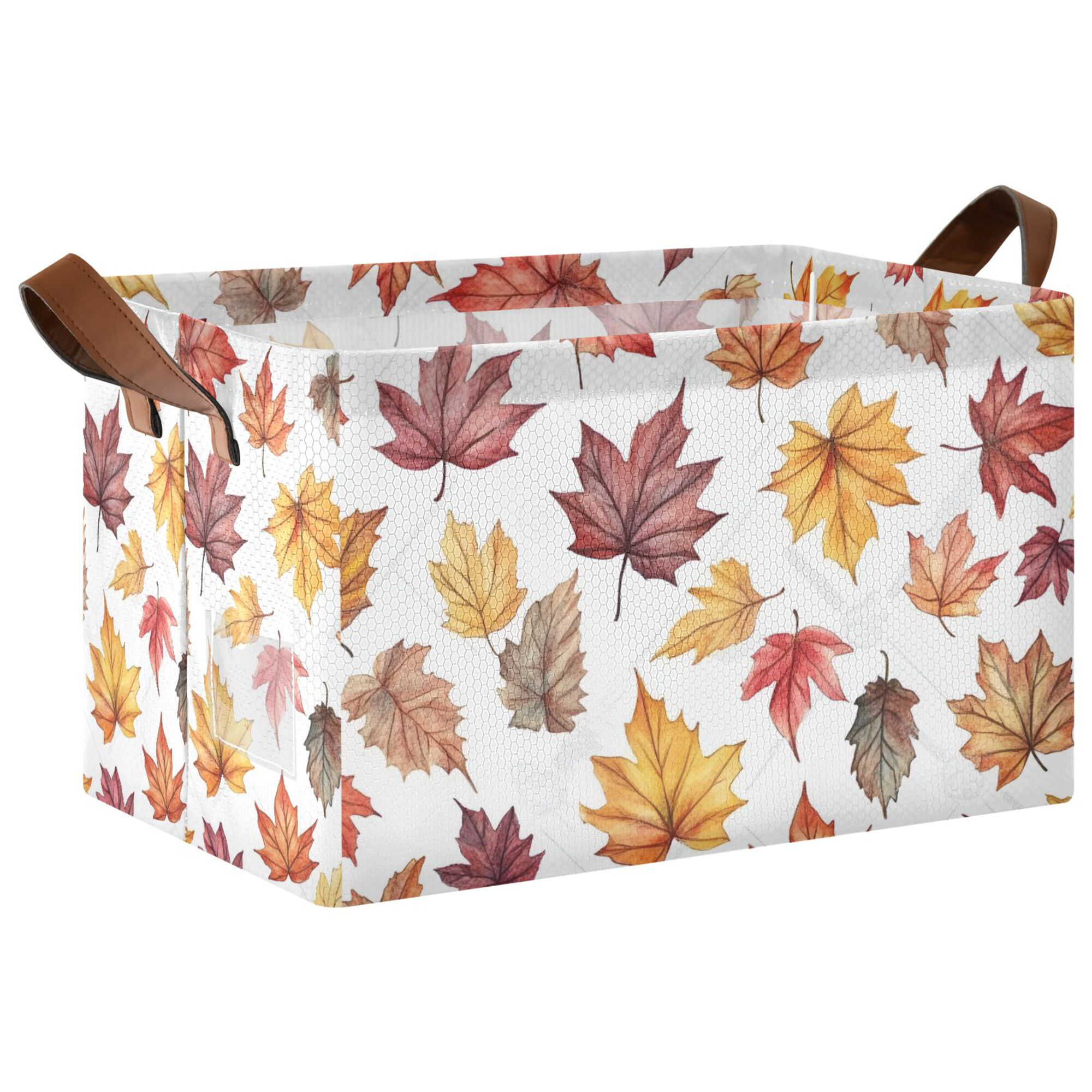 Fall Foldable Yayeee Foldable Storage Basket for Shelves with Handles Waterproof ...